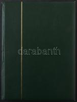 30 fehér lapos, 9 pergamencsíkos, A/4-es berakó zöld borítóval, jó állapotban