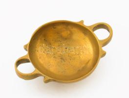 Bronz mécsestartó, 13,5x9 cm