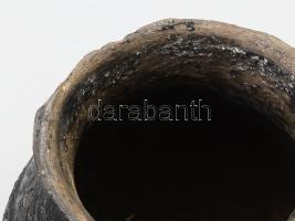 Karcagi páros fali fűszertartó, jelzett., sérüléssel, 20x10 cm