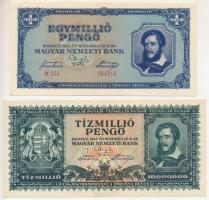 1945. 1.000.000P "N 254 084112" + 10.000.000P "O 381 010616" T:XF Adamo P25, P26