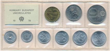 1978. 2f-10Ft (9xklf) érmés forgalmi sor fóliatokban T:UNC kis patina Adamo FO11