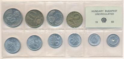 1983. 2f-20Ft (10xklf) érmés forgalmi sor fóliatokban T:UNC patina Adamo FO16