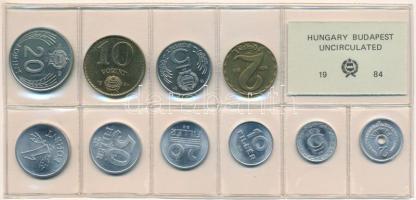 1984. 2f-20Ft (10xklf) érmés forgalmi sor fóliatokban T:UNC Adamo FO17