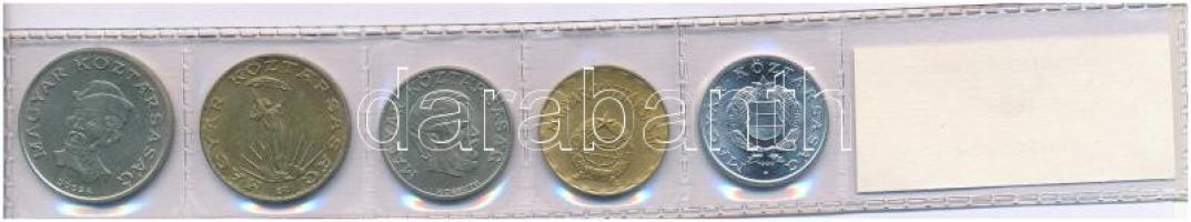 1990. 1Ft-20Ft (5xklf), nem hivatalos, kiadatlan forgalmi sor "Hungarian Republik" felirat...