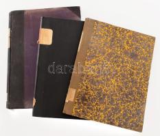 Kereskedelmi jog. A hiteljog minden ágára kiterjedő folyóirat. Főszerkesztő: Bubla Ferenc. XXIII évf. 1-11. sz. és XXIV évf. (1927) 1-11. sz. + Kereskedelmi jog. A hiteltörvények minden ágára kiterjedő folyóirat. Főszerkesztő: Grecsák Károly. Felelős szerkesztő: Bender Béla. V. évf. (1908), 1-24. sz.. Félvászon kötésekben, márványozott lapélekkel, intézményi bélyegzőkkel, 1908., évi kötet gerince sérült, 1927. évi kötet borítója sérült.