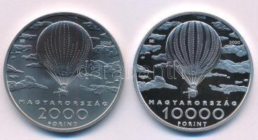 2020. 2000Ft Cu-Ni "Szinyei Merse Pál születésének 175. évfordulója és halálának centenáriuma" kapszulában + 10.000Ft Ag "Szinyei Merse Pál születésének 175. évfordulója és halálának centenáriuma" kapszulában T:PP Adamo EM400, EM401