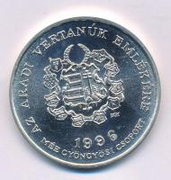 Bognár György (1944-) 1996. "MÉE Gyöngyösi Csoport - Aradi Vértanúk / Schweidel József" kétoldalas, jelzett Ag emlékérem kapszulában (34,50g/0.640/42,5 mm) T:AU, ujjlenyomat Adamo GS15