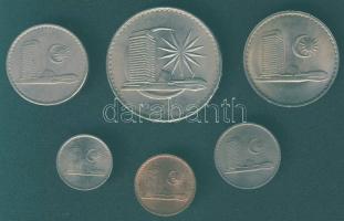 Malajzia 1967-71. 1s, 5s, 10s, 20s, 50s, 1R T:2