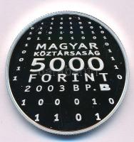 2003. 5000Ft Ag "Neumann János" kapszulában T:PP Adamo EM188