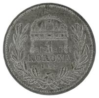 1893KB 1K Ag "Ferenc József" T:XF,VF patina / Hungary 1893KB 1 Korona Ag "Franz Josep...