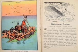 Robinson Crusoe The Swiss Family Robinson and Gulliver's Travels. H.n., Blackie. Félvászon köté...