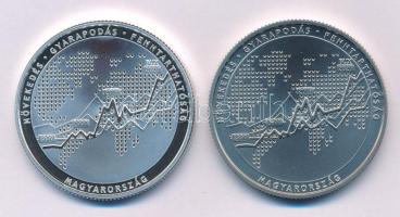 2020. 2000Ft Cu-Ni "30 éves a Budapesti Értéktőzsde" kapszulában + 10.000Ft Ag "30 év...