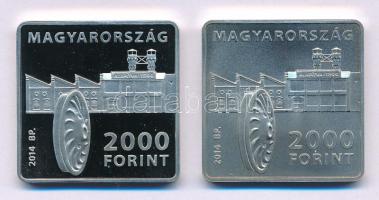 2014. 2000Ft Cu-Ni "Ganz Ábrahám születésének 200. évfordulója" (2xklf) kapszulában T:BU, PP Adamo EM282