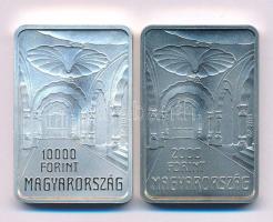 2014. 2000Ft Cu-Ni "Lechner Ödön halálának 100. évfordulója" + 10.000Ft Ag "Lechner Ödön halálának 100. évfordulója" kapszulában, tanúsítvánnyal, tájékoztatóval T:BU, PP Adamo EM285, EM286