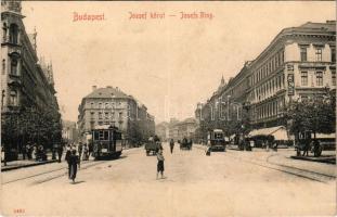 Budapest VIII. József körút, villamos. Taussig Arthur 5465. (fl)