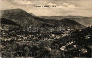Újbánya, Königsberg, Nová Bana; látkép. Jozef Struhár kiadása / general view (fl)
