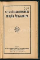 cca 1930 Szegezőlakatosmunkák pengős árszabálya, kiadja: Lakatosmesterek és Rokonszakmák Országos Sz...