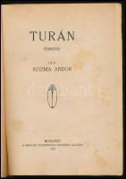 Kozma Andor: Turán. Ősrege. Bp., 1922, MTA (Hornyánszky-ny.), 247+(1) p. Első kiadás. Kiadói papírkö...