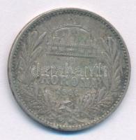 1896KB 1K Ag "Ferenc József" T:VF patina Adamo K5