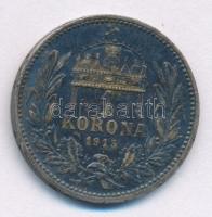 1915KB 1K Ag "Ferenc József" T:XF patina Adamo K5.1