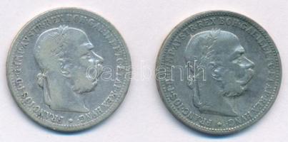 Ausztria 1893-1895. 1K Ag "Ferenc József" (2xklf) T:F patina
Austria 1893-1895. 1 Corona ...