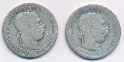 Ausztria 1896-1898. 1K Ag "Ferenc József" (2xklf) T:F patina
Austria 1896-1898. 1 Corona ...