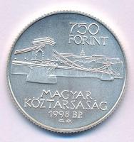 1998. 750Ft Ag "Budapest 125 éves" kapszulában T:BU Adamo EM149