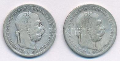 Ausztria 1900-1901. 1K Ag "Ferenc József" (2xklf) T:VF,F patina
Austria 1900-1901. 1 Coro...