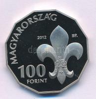 2012. 100Ft Cu-Ni "100 éves a Magyar Cserkészszövetség" kapszulában T:PP Adamo EM253