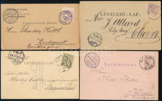 1896-1905 4 db céges levelezőlap Erdélyből (Arad, Nagyszeben, Marosvásárhely)