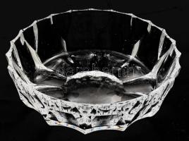 Ólomkristály kínáló, hibátlan, d: 22 cm, m: 6,5 cm