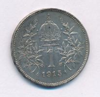 Ausztria 1915. 1K Ag "Ferenc József" T:AU,XF patina Austria 1915. 1 Corona Ag "Franz Joseph" C:AU,XF patina Krause KM#2820