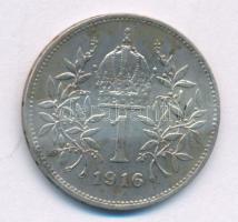 Ausztria 1916. 1K Ag "Ferenc József" T:XF patina Austria 1916. 1 Corona Ag "Franz Joseph" C:XF patina Krause KM#2820