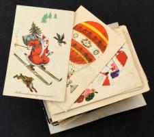 Kb. 180 db MODERN motívum képeslap: retró üdvözlőlapok, ünnepek, virágok, stb. / Cca. 180 MODERN motive postcards: greeting cards, holidays, flowers, etc.