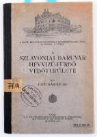Papp Károly, Dr.: A szlavóniai Daruvár hévvizű-fürdő védőterülete. M. Kir. Földtani Intézet népszerű kiadványai II. kötet, 2. füzet. Bp.,1910, M. Kir. Földtani Intézet, 4+17-47 p.+ 1 (kihajtható térkép) t. Fekete-fehér szövegközti fotókkal illusztrált. Korabeli átkötött félvászon-kötés, intézményi bélyegzővel, jó állapotban. Ritka/  Károly, Papp: The protected area of the thermal spa of Daruvar (Daruwar) in Slavonia. Bp., 1910, Hungarian Royal Geological Institute, 4+17-47 p.+ 1 (map) t. In Hungarian language. With black-and-white photographies in it. Half-leather-binding, with old stamps. Rare!