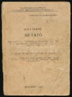 1957/I. számú mutató. Valamennyi körözési lapban 1957. VI. 1-ig megjelent elfogatóparancs - körözéshez. (Szolgálati használatra!) Bp., 1957, Belügyminisztérium Országos Rendőrfőkapitányság (Zrínyi-ny.), 452 p. Kiadói papírkötés, viseltes borítóval, helyenként kissé sérült lapokkal.