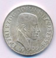 Ausztria 1959. 25Sch Ag "Johann főherceg" T:AU,XF patina Austria 1959. 25 Schilling Ag "Archduke Johann" C:AU,XF patina Krause KM#2887