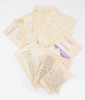 48 db levél dr. Pándy Kálmán elmeorvos, ideggyógyásznak küldve, közte főispán, államtitkár által írt levél, érdekes anyag, érdemes átnézni