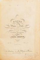 cca 1800-1850 Kotta-kolligátum, többek közt Chopin műveivel. Francia kiadások. Modern egészvászon-kötésbens, helyenként foltos lapokkal, egyik lap széle sérült.