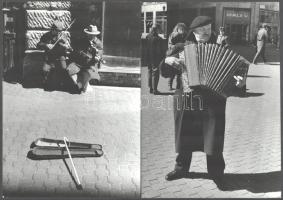 16 db nagyméretű művészfotó, részben feliratozva, 18×13 és 23×18 cm közötti méretekben