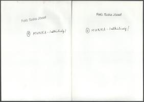 16 db nagyméretű művészfotó, részben feliratozva, 18×13 és 23×18 cm közötti méretekben