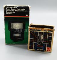 National PE-200 és Hanimex TZ2500 vakuk, dobozukban.