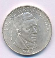 Ausztria 1964. 25Sch Ag "Franz Grillparzer" T:AU,XF patina Austria 1964. 25 Schilling Ag "Franz Grillparzer" C:AU,XF patina Krause KM#2895.1