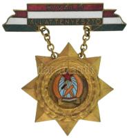 DN(~1950) "Kiváló állattenyésztő" Rákosi-címeres zománcozott, aranyozott bronz kitüntetés T:AU