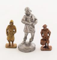 3 darab fém figura, m: 4-5,5 cm