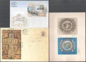 Emlékívek, emléklapok, modern FDC-k, bélyegcsomag, stb.