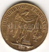 Franciaország 1895 20Fr 6,4516g arany T:2   aranyáron !