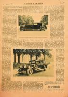 1930 Le miroir de la route. Numéro du Salon. 64 p. Francia nyelven. Rendkívül gazdag képanyaggal és ...