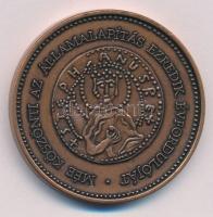 2000. "MÉE köszönti az Államalapítás ezredik évfordulóját" kétoldalas bronz naptárérem (42,5mm) T:AU