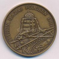 Bognár György (1944-) 1993. "Vitéz Nagybányai Horthy Miklós / Itthon hazai földben" bronz emlékérem (42,5mm) T:AU